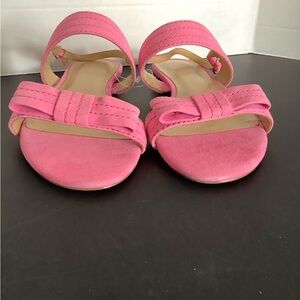 Talbots Pink Sandals with Adjustable Ankle Strap